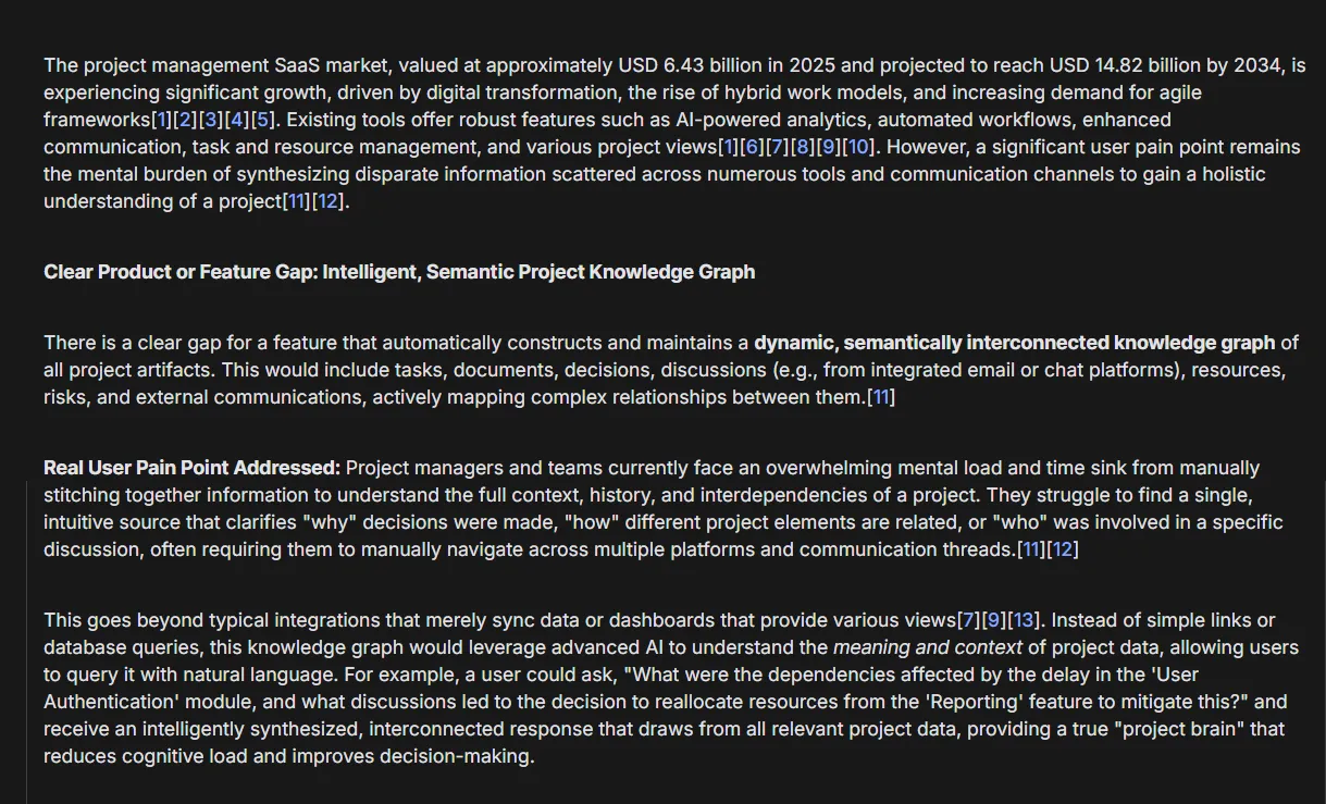 Gemini 2.5 Flash, SaaS market gap analysis)