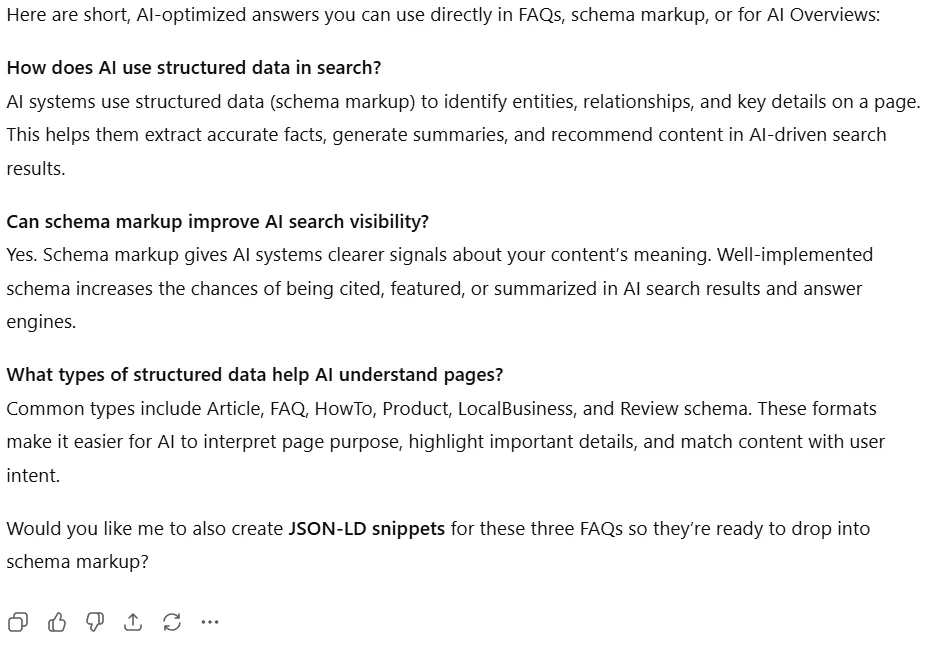 ChatGPT-5 response screenshot