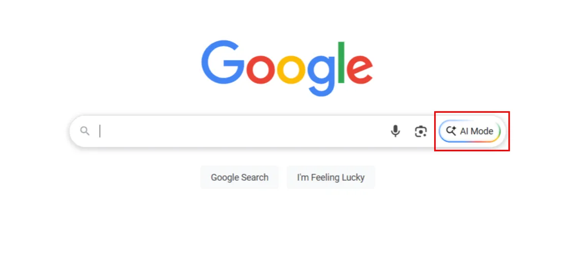Google AI Mode interface